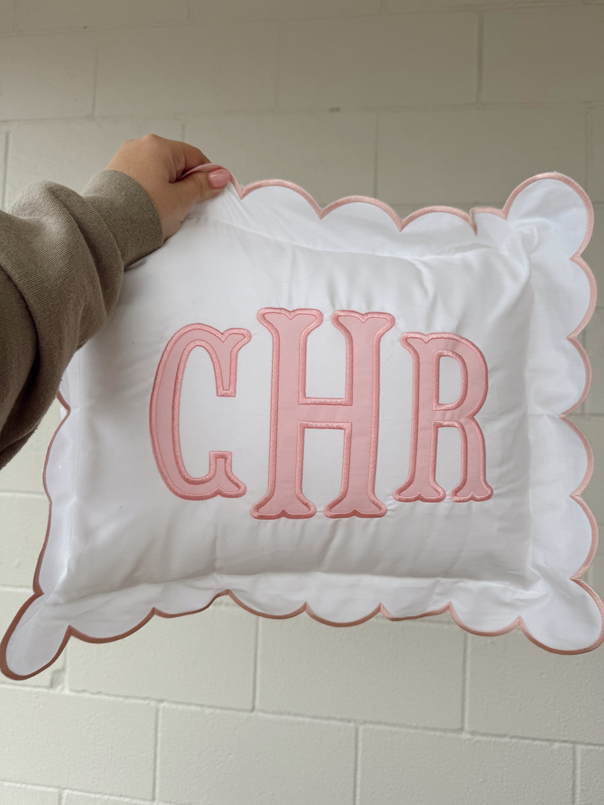 Scalloped Nursery Pillow