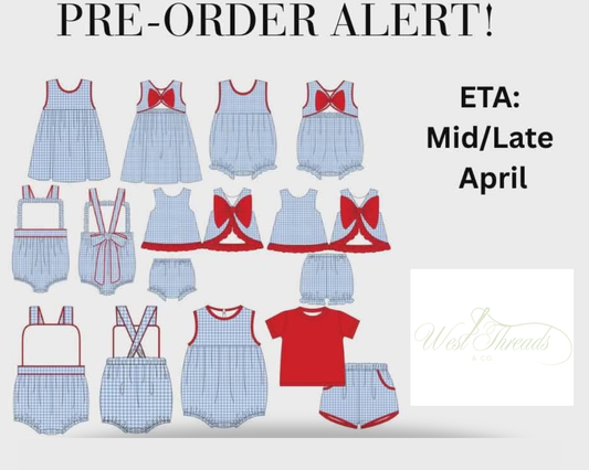 Preorder 3 Red, white, and Blue