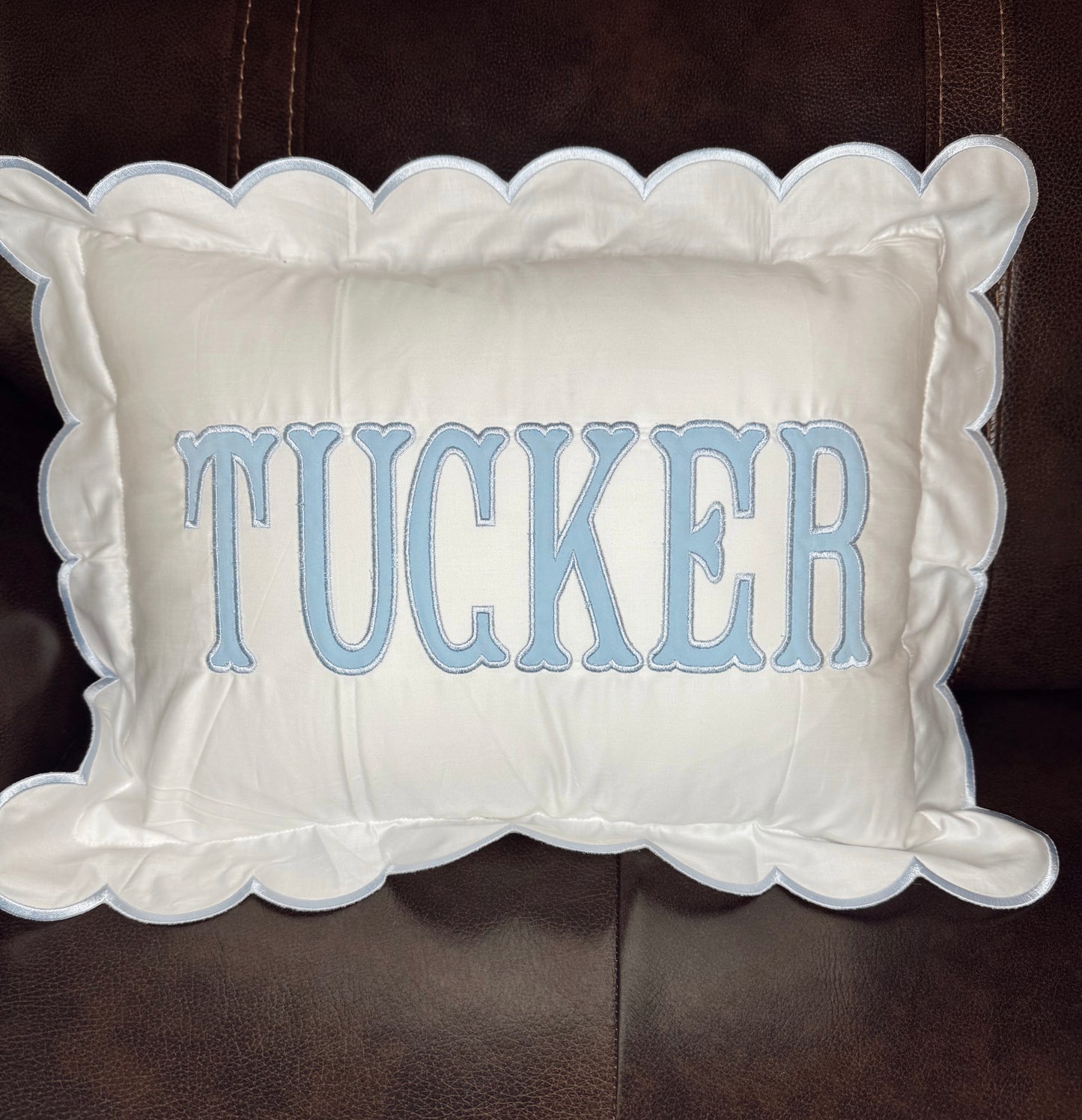 Scalloped Nursery Pillow